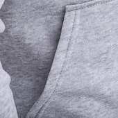 cheap Basic Hoodies-Men's Hoodie Full Zip Hoodie Light Grey Hooded Plain Zipper Pocket Casual Daily Sports &amp; Outdoor Streetwear Cool Sportswear Spring &amp;  Fall Clothing Apparel Hoodies Sweatshirts  Long Sleeve Loose Fit