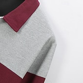 preiswerte Lässige Jacken-Herren Waffeljacke Freizeitjacke Urlaub Täglich Atmungsaktiv Tasche Spleißen Frühling Herbst Farbblock Mode Klassisch Revers Regulär Wein Dunkelgrün Braun Grau Jacken