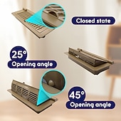 cheap Down to $30-Heavy-Duty 4" x 10" Floor Vents Registers - Walkable Premium Finish Sidewall Floor Register with Easy Adjust Air Supply Lever for Home, Office or Ceiling Installation - Durable and Sturdy Design