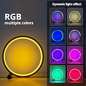 Недорогие Умные декоративные огни-Умная светодиодная настольная лампа, RGB, IC освещение, ночник с меняющимися цветами, синхронизация с музыкой, режим «сделай сам», плавная регулировка яркости, для спальни &amp;игр
