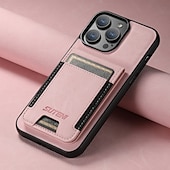 abordables Coques iPhone-téléphone Coque Pour iPhone 17 Pro Max 17 Air 16 16 Plus 16 Pro 16 Pro Max 15 15 14 Pro Max Plus 14 Plus 13 Pro Max Étui Portefeuille avec Support Emplacement Carte Antichoc Rétro TPU faux cuir