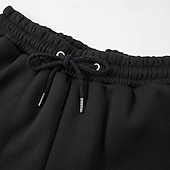 economico Pantaloni della tuta-Per uomo Pantaloni da tuta Pantaloni Pantaloni da Tuta Cargo Pantaloni della tuta a gamba dritta Coulisse Tasca Elastico in vita Semplice Comodità Sport all&#039;Aperto Quotidiano Moda Casual Nero Bianco