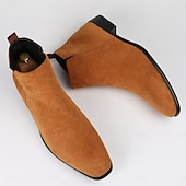 preiswerte Chelsea -Stiefel-Chelsea-Stiefel für Herren, Business-Casual-Stiefeletten zum Hineinschlüpfen für Büro und Alltag