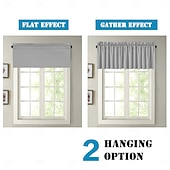 お買い得  ブラックアウトカーテン-高密度の遮光無地ショートカーテン、寝室の窓用ドレープ、無地の断熱バランス、モダンでミニマリストな小さな窓用カバー