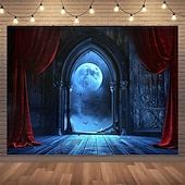 tanie halloweenowe gobeliny ścienne-Halloween Szkielet Nowoczesny Salon Dekoracje ścienne drzwi tło