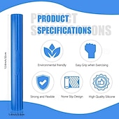  гибкая терапевтическая перекладина, гибкая перекладина для физиотерапии &турник для гольфистов, локтей, тендинитов, запястий, боли в предплечьях, улучшает силу хвата и снимает боль