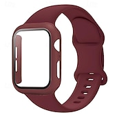 baratos Pulseiras de Apple Watch-Pulseira Esportiva Fecho Moderno Compatível com Pulseira Apple Watch 38mm 40mm 41mm 42mm 44mm 45mm 49mm com caixa Mulheres Homens Antichoque Silicone pulseira de substituição para iwatch Ultra 2