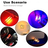 economico Luci decorative-Luce notturna USB per auto, dimmerabile, luce d&#039;atmosfera, spina USB, luce interna per auto, 4 colori, mini lampadina a LED, luci notturne per auto, campeggio, festa, decorazione per la camera da