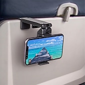 economico Supporto per telefono-Supporto universale per telefono in aereo. Visione a mani libere con doppia rotazione multidirezionale a 360 gradi. Dimensioni tascabili, accessorio essenziale per i viaggi in aereo.