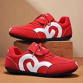 economico Sneakers da uomo-scarpe da ginnastica sportive rosse e bianche da uomo: eleganti scarpe da corsa con rete traspirante per abbigliamento casual, palestra e avventure all&#039;aria aperta