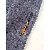 abordables Sudadera Táctica-Hombre Sudadera Sudadera con capucha y cremallera completa Sudadera táctica con capucha Azul Marino Caqui Gris Oscuro Gris Con Capucha Plano Cerrar Cremallera Bolsillo Deporte Diario Festivos no