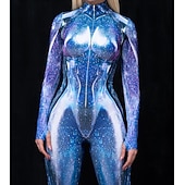 tanie Z nadrukiem-Wzorzyste garnitury Zentai Kostium Cosplay Body Drukowanie Strój karnawałowy Kombinezon zentai Męskie Damskie Dla chłopców seksowny kostium Halloween Kostium na Spektakl Impreza Bal maskowy Dla