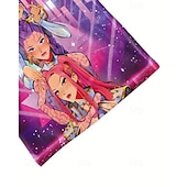 preiswerte Mädchen 3D Cartoon-K-Pop Demon Hunter, trendiges Anime-T-Shirt für Mädchen im Sommer, kurzärmelig, atmungsaktiv und bequem, bedrucktes Kindermode-T-Shirt, Freizeitkleidung, verspielter Stil, süßes Design, lustige