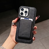 billige iPhone-etuier-telefon Etui Til iPhone 17 Pro Max 17 Air 16 15 14 Pro Max Plus 16e 13 Pro Max Bakdeksel Magnetisk Kortspor Støtsikker Kontor / Bedrift TPU PU lær