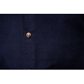 economico Camicie Elite da Uomo-Per uomo Camicia Blu marino scuro Marrone Verde militare Manica Lunga Semplice Colletto a Camicia Scuola Formale Bottoni Abbigliamento Elegante Vintage Cool Quotidiano