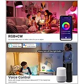 billiga Smart Home-lampor-LED-taklampor infälld belysning wifi bluetooth, infälld taklampa, burklampor, rgb färgskiftande, dimbar, för sovrum, vardagsrum, köksbelysning i taket