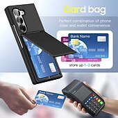 Χαμηλού Κόστους Samsung Θήκη-τηλέφωνο tok Για Samsung Galaxy Z Fold 7 Z Διπλώστε 6 Z Fold 5 Πίσω Κάλυμμα Σταντ ποδηλάτου Υποδοχή κάρτας Ανθεκτική σε πτώσεις Ρετρό PC