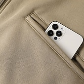 economico Felpa con cappuccio in pile-Per uomo Felpa con cappuccio Felpa con cappuccio a zip intera Felpa con cappuccio in pile Felpa con cappuccio foderata in pile Giallo Verde militare Cachi Grigio scuro Con Cappuccio Semplice Patchwork
