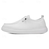 economico Scarpe Casual con Lacci-Per uomo Scarpe Casual Camminata Casual Tessuto Confortevole Antiscivolo Traspirante Allacciatura Nero Bianco Grigio Primavera Autunno Inverno