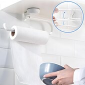 お買い得  バスルームオーガナイザー-taili タオルラック ロールペーパー収納ホルダー、収納ロールスタンド トイレットペーパーホルダー、ティッシュ収納棚 トイレットペーパーホルダー パンチングなし、キッチン装飾およびアクセサリー