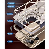 お買い得  iPhone用ケース-電話 ケース 用途 iPhone 17 Pro Max 17 Air 16 Pro Max Plus 16 バックカバー 耐衝撃 レトロ風 PC メタル