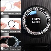 billiga Rattöverdrag till bilen-10-delars rattskydd för kvinnor 14,5-15 tum biltillbehör med säkerhetsbälte axelkudde säkerhetsbältesskydd mugghållare startknapp ring klistermärke luftventil klämma