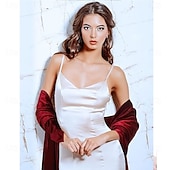 economico Scialli-sciarpe di velluto da donna, scialli e stole per abiti da sera, scialli da sposa, sciarpe da sposa