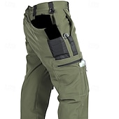 abordables Pantalones cargo-Hombre Pantalones cargo Pantalones de lana Pantalones tácticos Pantalones Botones Multi bolsillo Plano Listo para vestir Templado Exterior Diario Acampada y Senderismo Moda Clásico Verde Trébol Caqui