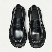 Недорогие Кожаные лоферы премиум-класса-Мужские пенни-лоферы из натуральной кожи, винтажные коричневые, деловые, повседневные туфли для повседневной носки и вечерних мероприятий