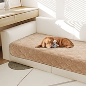 billige Hundesofatrekk-Chenille Sofa Putepadding Vanntett Anti-Skli Kjæledyrvennlig Sofa Deksel Plush Myk Setebeskytter Vaskbar Anti-Flekk Sofa Pad Stue
