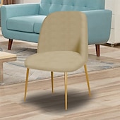 cheap Dining Chair Cover-Modern Low-Back Chair with 5x5 Grid Design - Rounded Frame, Minimalist Aesthetic, Compact and Stylish Seating