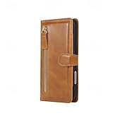 tanie Etui do iPhone&#039;ów-telefon Kılıf Na iPhone 17 Air 16 15 14 Pro Max Plus 16e 13 Pro Max Mini Osłona tylna Magnetyczne Stopka Gniazdo karty Retro TPU Skóra PU