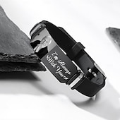 preiswerte Erinnerungsgeschenk-Personalisiertes Foto-Gedenkarmband mit individueller Gravur, Herrenarmband, Beileidsgeschenke für den Verlust geliebter Menschen, ich bin immer bei dir