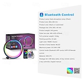 Недорогие Умные декоративные огни-Умная светодиодная настольная лампа, RGB, IC освещение, ночник с меняющимися цветами, синхронизация с музыкой, режим «сделай сам», плавная регулировка яркости, для спальни &amp;игр