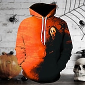 levne Mikiny s kapucí-pátek 13 Jason Voorhees Kapuce Pullover Postavička Grafika Pro Pánské Dámské Unisex Dospělé předvečer Všech svatých Karneval 3D tisk Výkon Párty