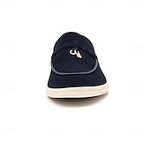 Brune herreloafers i semsket skinn med metalldetaljer – komfortable, casual businesssko til jobb, middager og høstantrekk billige Slip-ons og loafers til herrer-Brune herreloafers i semsket skinn med metalldetaljer – komfortable, casual businesssko til jobb, middager og høstantrekk