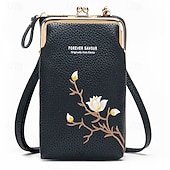 economico Organizzazione spazi-Portafoglio a tracolla da donna con porta cellulare, elegante mini borsa a tracolla ricamata, borsa da donna multifunzionale, piccola borsa a tracolla alla moda casual per l&#039;uso quotidiano