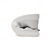 abordables Chaussures Décontractées Slip-On-Chaussures blanches à enfiler en cuir pour hommes - minimalistes et confortables, adaptées aux professionnels occupés au bureau et dans des environnements décontractés