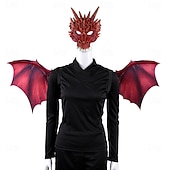 billige Maske-Drage Halloween Vinger Maske fantasi Halvt ansikt Voksne Herre Dame Unisex Halloween Karneval Ytelse Fest Enkle Halloween-kostymer Kle deg opp