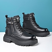 abordables Bottes de travail-Bottines décontractées marron clair pour homme avec fermeture éclair – bottes tendance en similicuir pour les aventures en plein air et les tenues décontractées