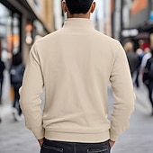 preiswerte Lässige Jacken-Herren Leichte Jacke Cordjacke Freizeitjacke Urlaub Täglich Atmungsaktiv Tasche Frühling Herbst Einfach Mode Klassisch Revers Regulär Schwarz Braun Hellgrau Armeegrün Aprikose Jacken