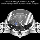 halpa Kvartsikellot-Uusi Olevs miesten business-kello, jossa on valoisa kalenterinäyttö, kvartsikello on muodikas, trendikäs ja rento sekä vedenpitävä miesten urheilukello.