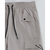 economico Pantaloni cargo-Per uomo Pantaloni Cargo Pantaloni Coulisse Elastico in vita Multi-tasche Semplice Indossabile All&#039;aperto Quotidiano Campeggio &amp; Escursionismo Moda Classico Nero Verde militare