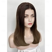 رخيصةأون شعر مستعار لشخصيات الأفلام-الاصطناعية الباروكات حواء بلارينا مستقيم الجزء الأوسط مصنوع بالماكينة شعر مستعار طويل البيج شعر مستعار صناعي نسائي الكوسبلاي موضة يسهل حملها بني