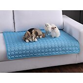billige Hundesofatrekk-Avkjølende pet matte hunder og katter sommer is silke pet seng pad pustende sofa pute varmt vær