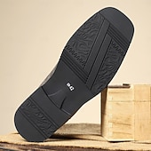 economico Stivali da cowboy e occidentali-Per uomo Stivali Stivali da Cowboy Retrò Camminata Vintage Casual All'aperto Quotidiano Pelle PU Camoscio Confortevole Antiscivolo Caldo Stivali a Metà Polpaccio Slip-on Nero Marrone Cachi Estate