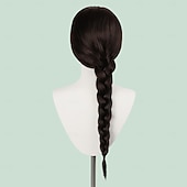 Χαμηλού Κόστους Περούκες χαρακτήρων ταινίας-Συνθετική περούκα κοστούμι Elphaba περούκες μασκαρά για ενήλικες γυναίκες ρόλοι κοστούμι Χάλογουιν