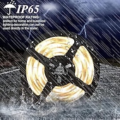 preiswerte LED Leuchtbänder-1 Stück Solar Außen Streifenlicht 5M-300Leds Solar wasserdicht Streifenlicht für Außenhof Zäune Garten Dekoration Baumlichter