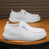 economico Scarpe Casual con Lacci-Per uomo Scarpe Casual Camminata Casual Tessuto Confortevole Antiscivolo Traspirante Allacciatura Nero Bianco Grigio Primavera Autunno Inverno