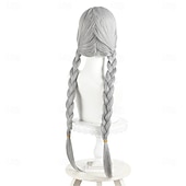 cheap Movie Character Wigs-Cosplay Wigs Gray Straight Synthetic Hair Very Long Wigs Women Wigs For Party